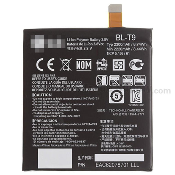 BATTERY FOR LG NEXUS 5 D820 - Tiger Parts